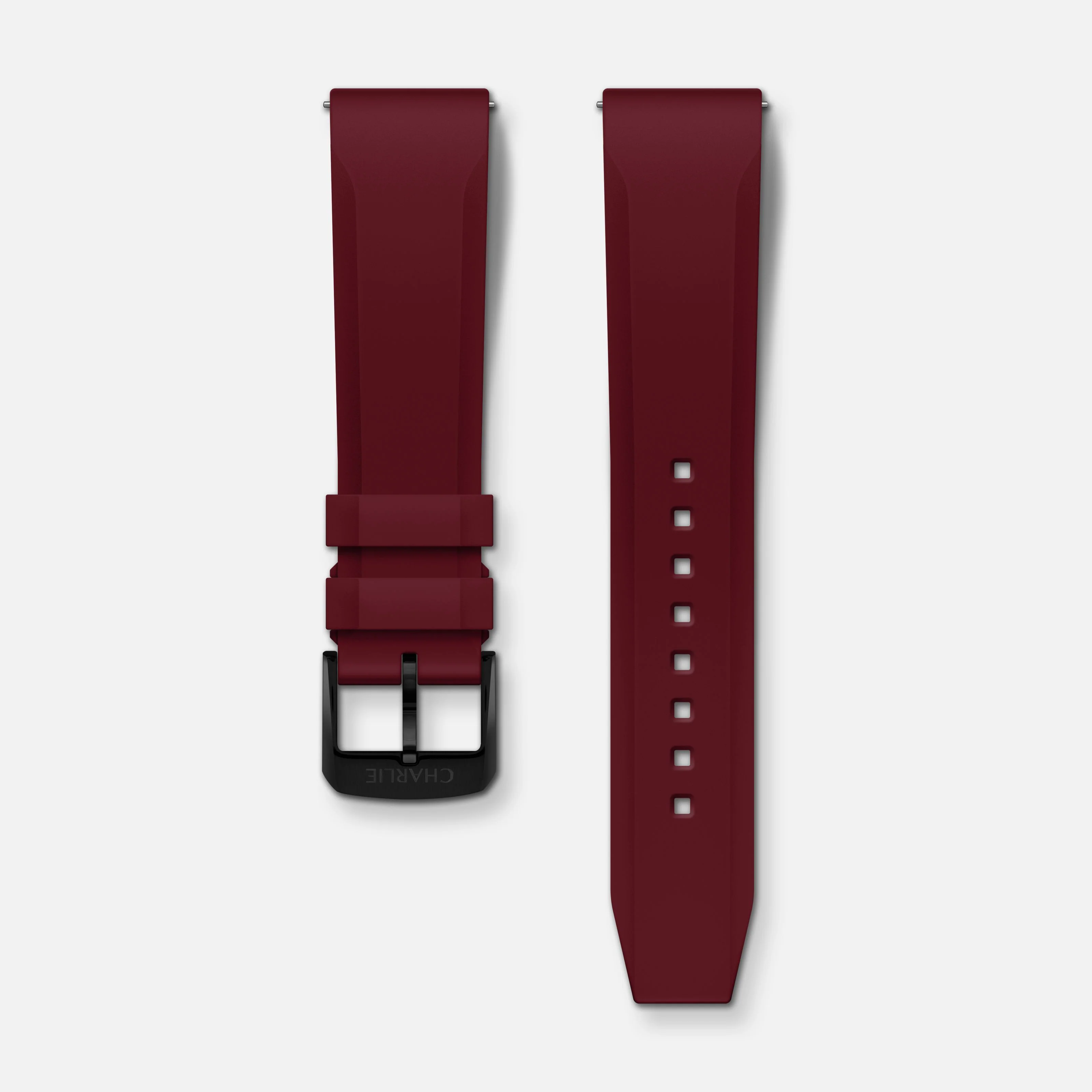 Bracelet caoutchouc bordeaux NBR 20mm - Image 4