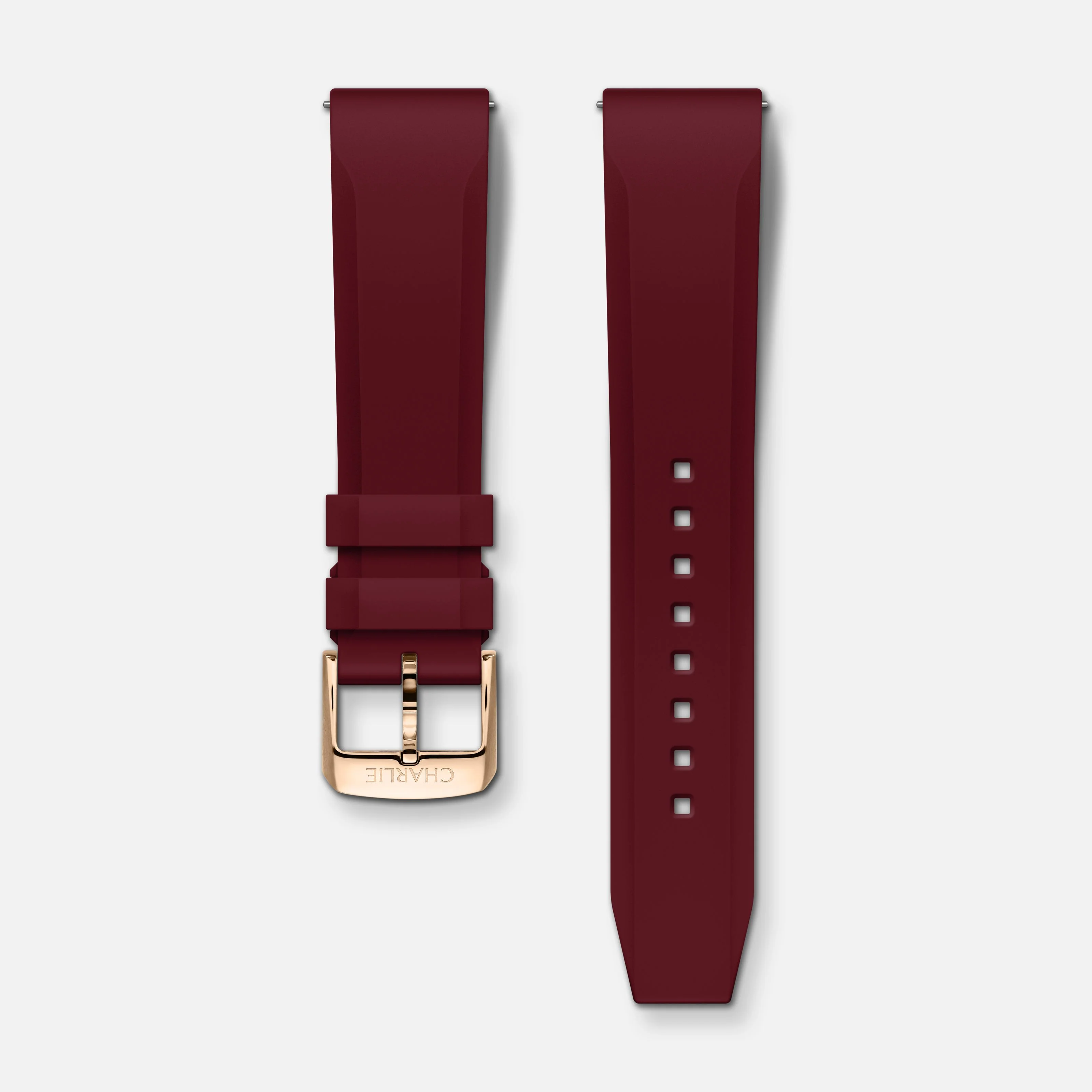 Bracelet caoutchouc bordeaux NBR 20mm - Image 5