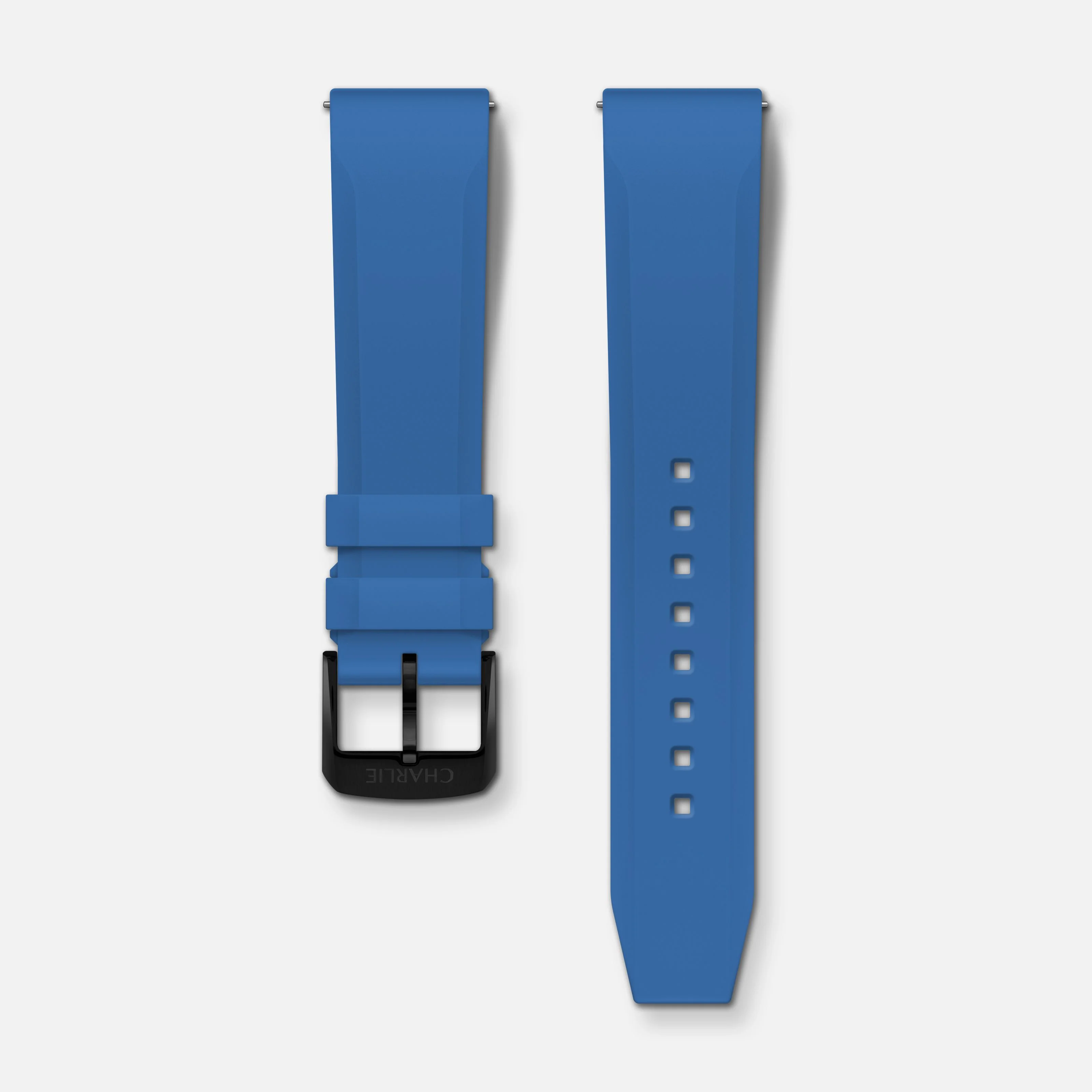Bracelet caoutchouc electric blue NBR 20mm - Image 4
