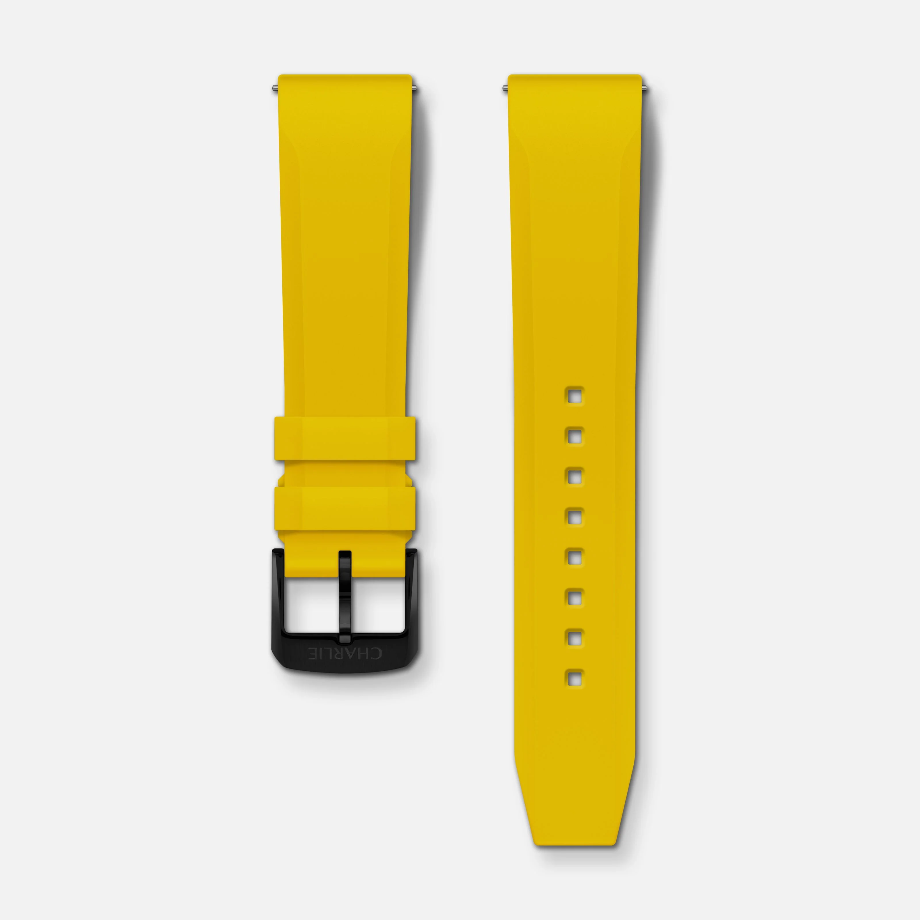 Bracelet caoutchouc jaune NBR 20mm - Image 4
