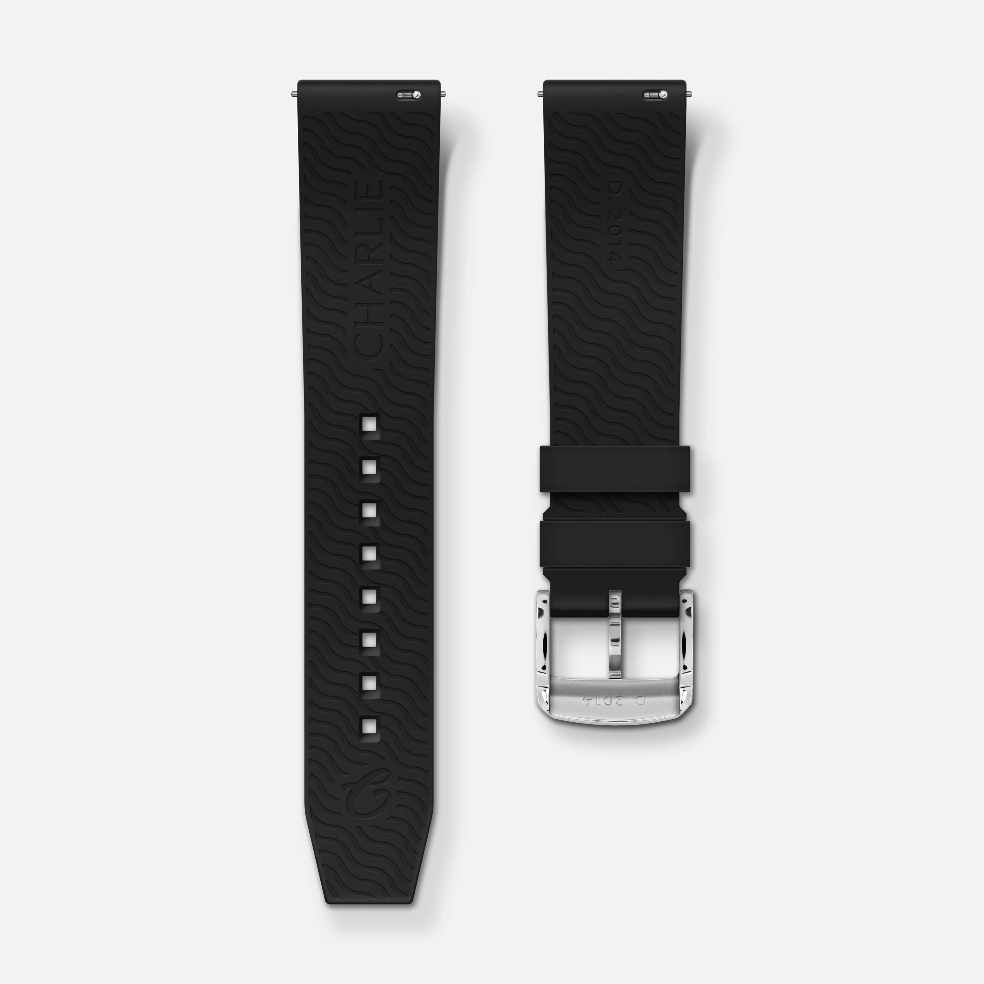 Bracelet caoutchouc noir NBR 20mm - Image 3