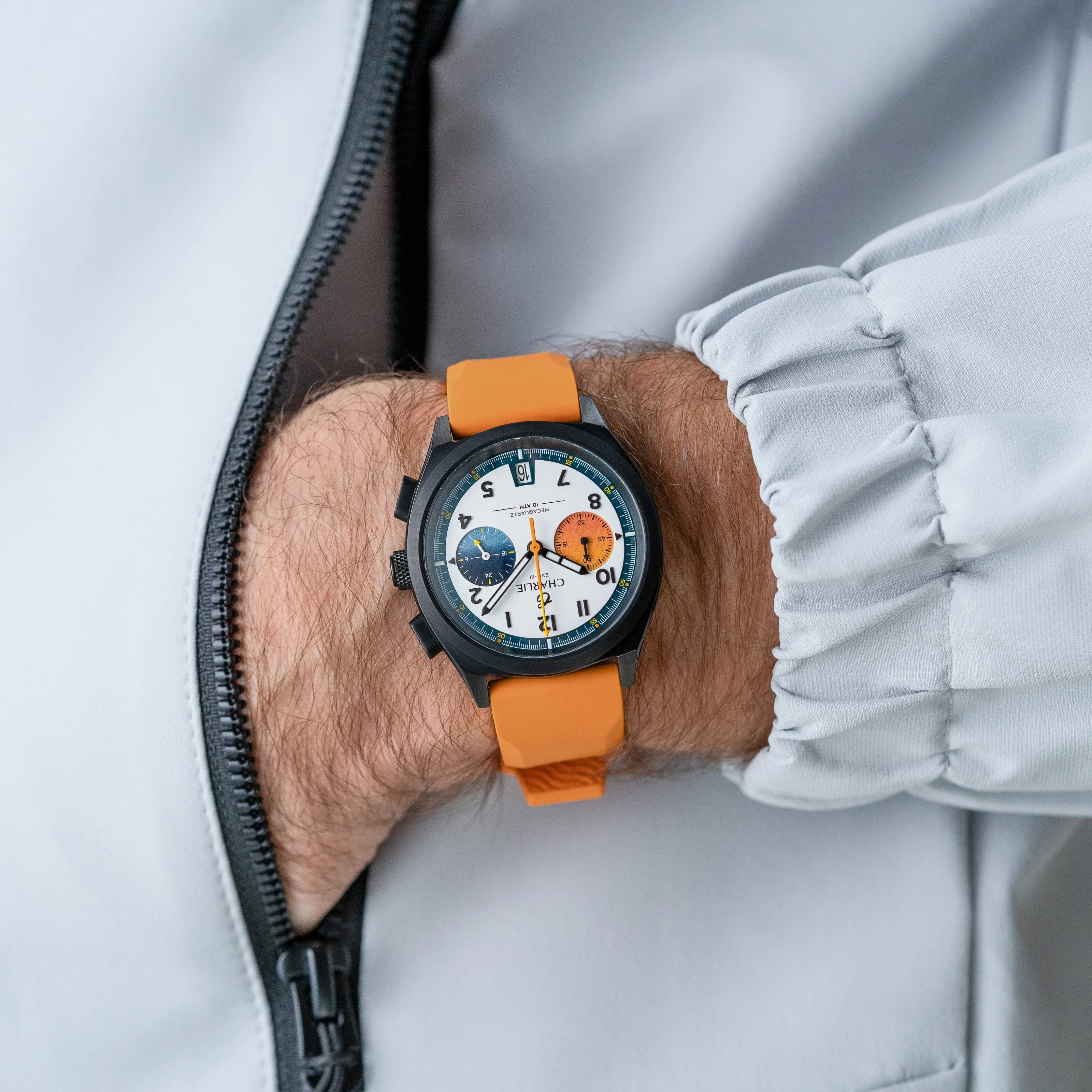 Bracelet caoutchouc orange NBR 20mm - Image 4