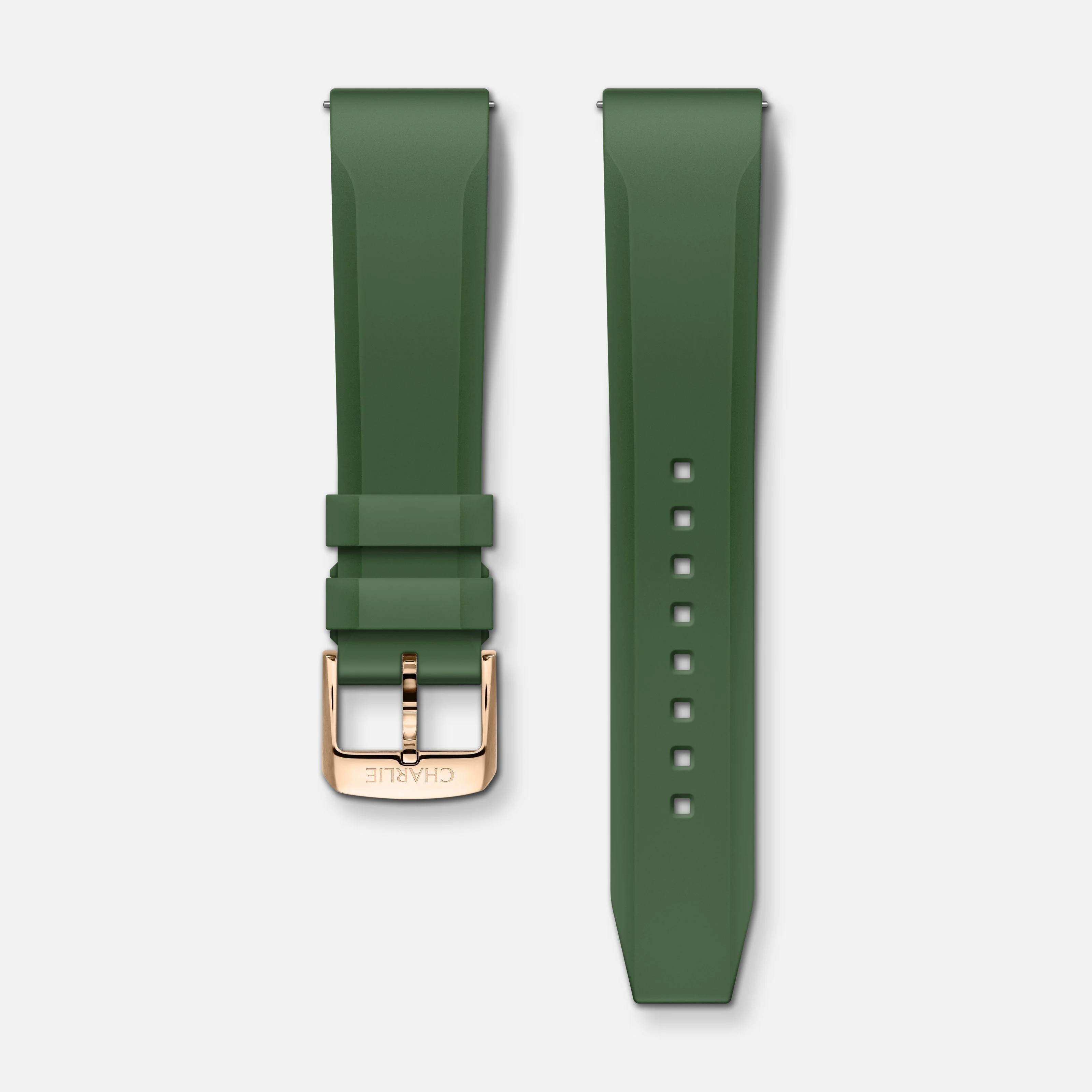 Bracelet caoutchouc vert sauge NBR 20mm - Image 5