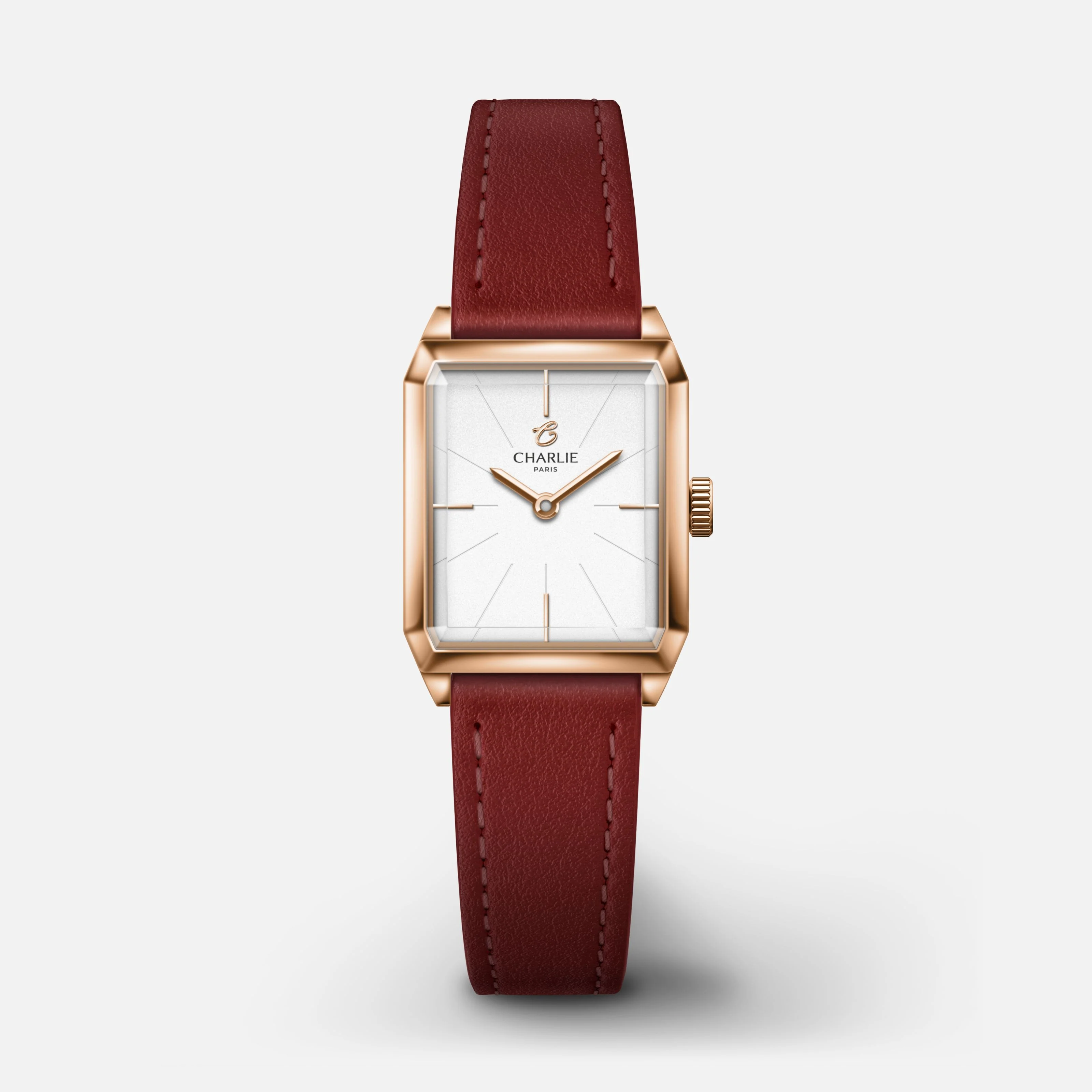 Bracelet cuir bordeaux 14mm - Image 3
