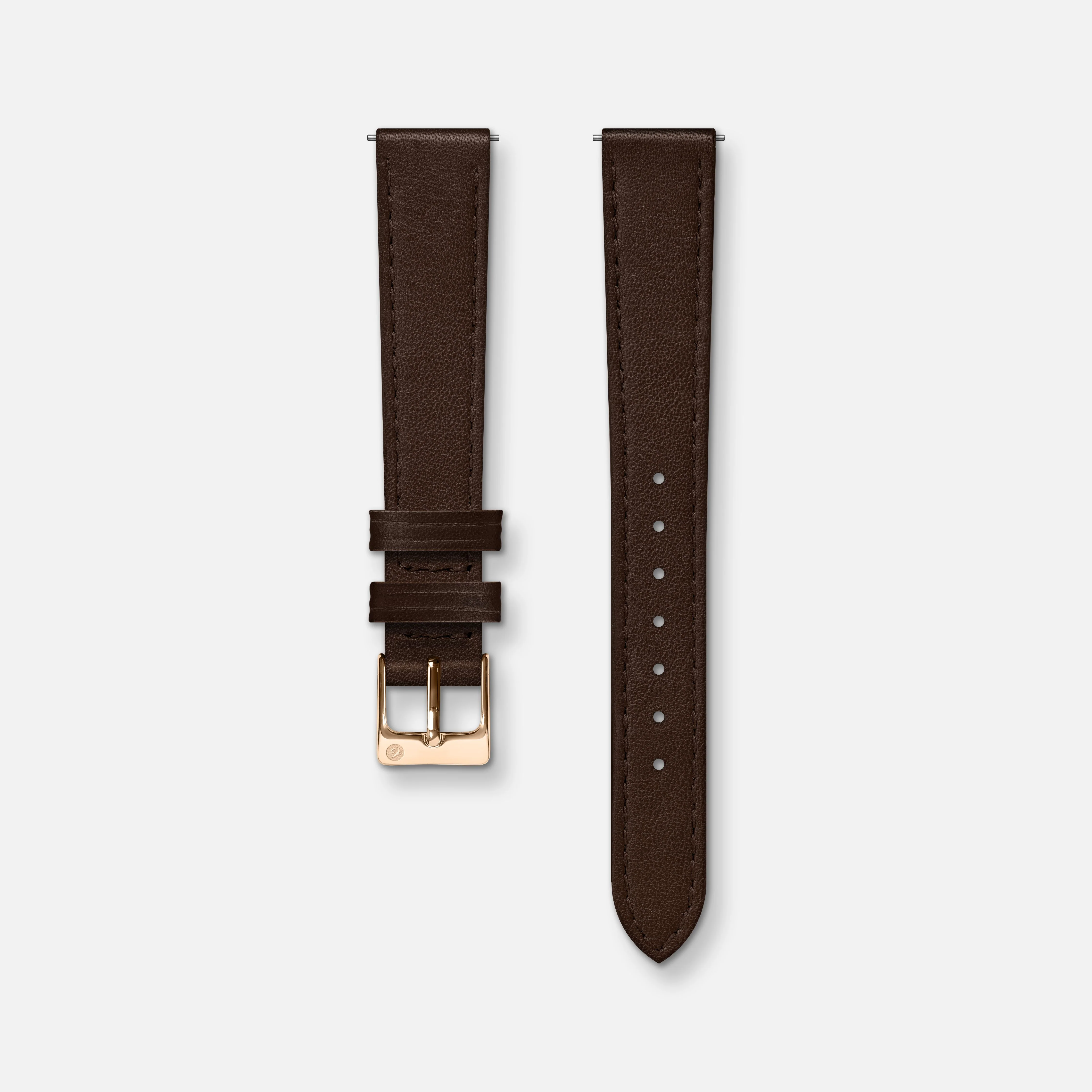 Bracelet cuir chocolat 14mm