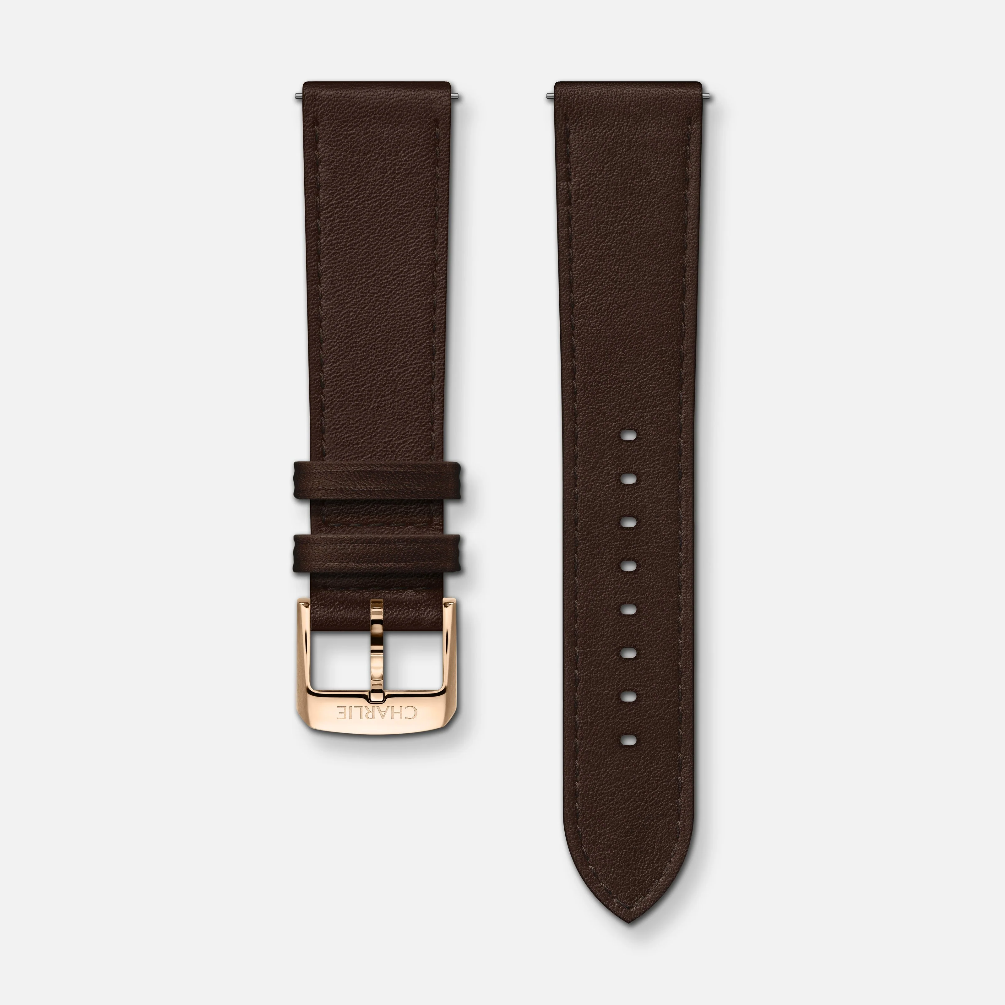 Bracelet cuir chocolat 20mm - Image 4