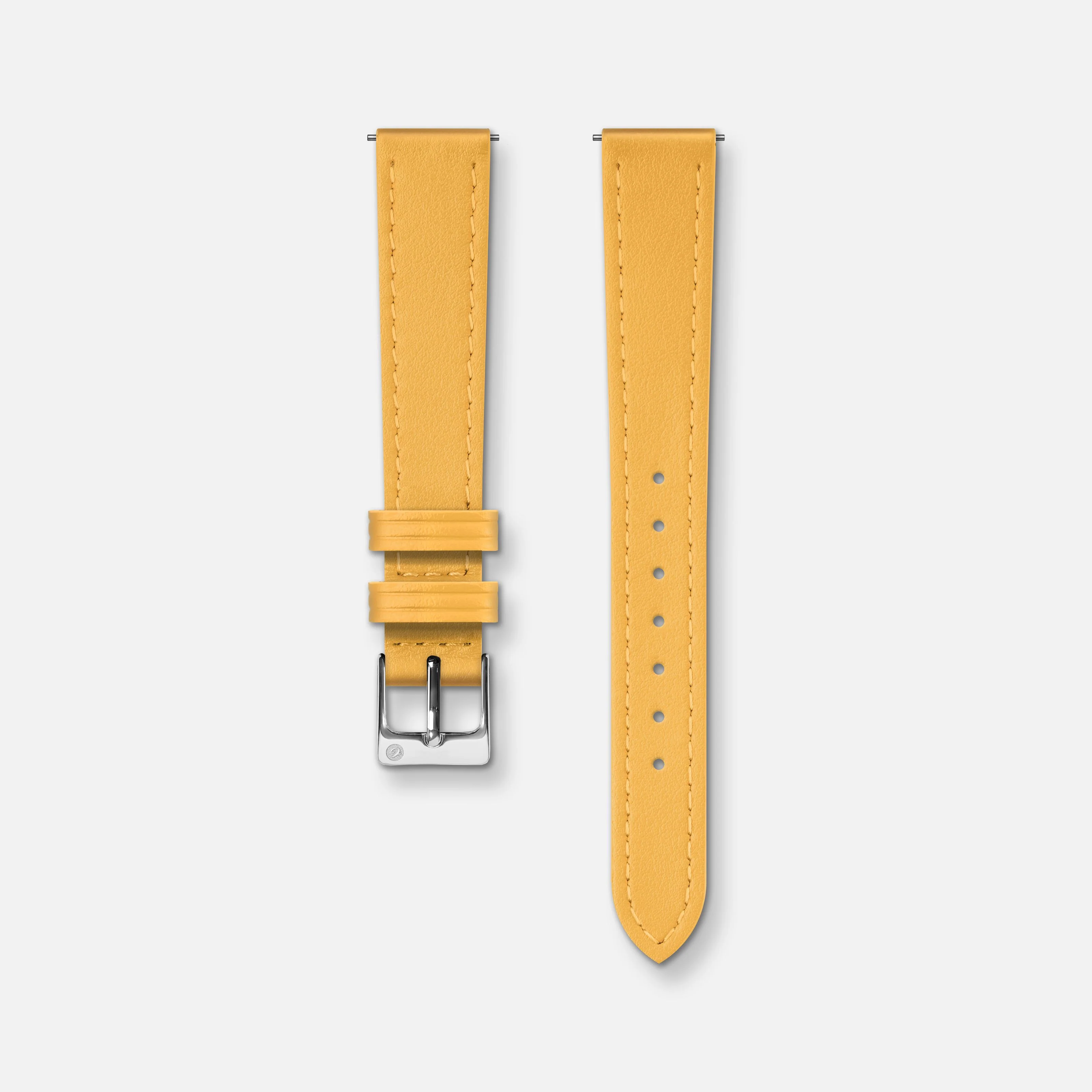 Bracelet cuir jaune toscan 14mm - Image 4