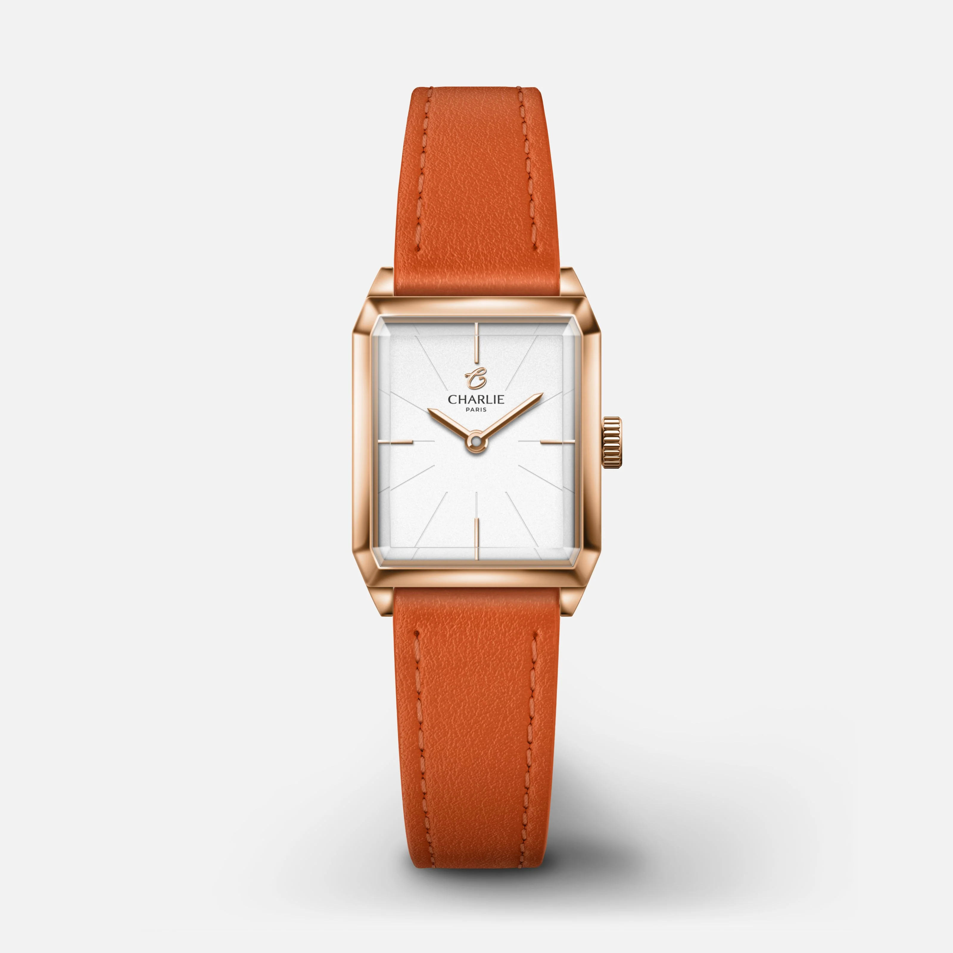Bracelet cuir mandarine 14mm - Image 8