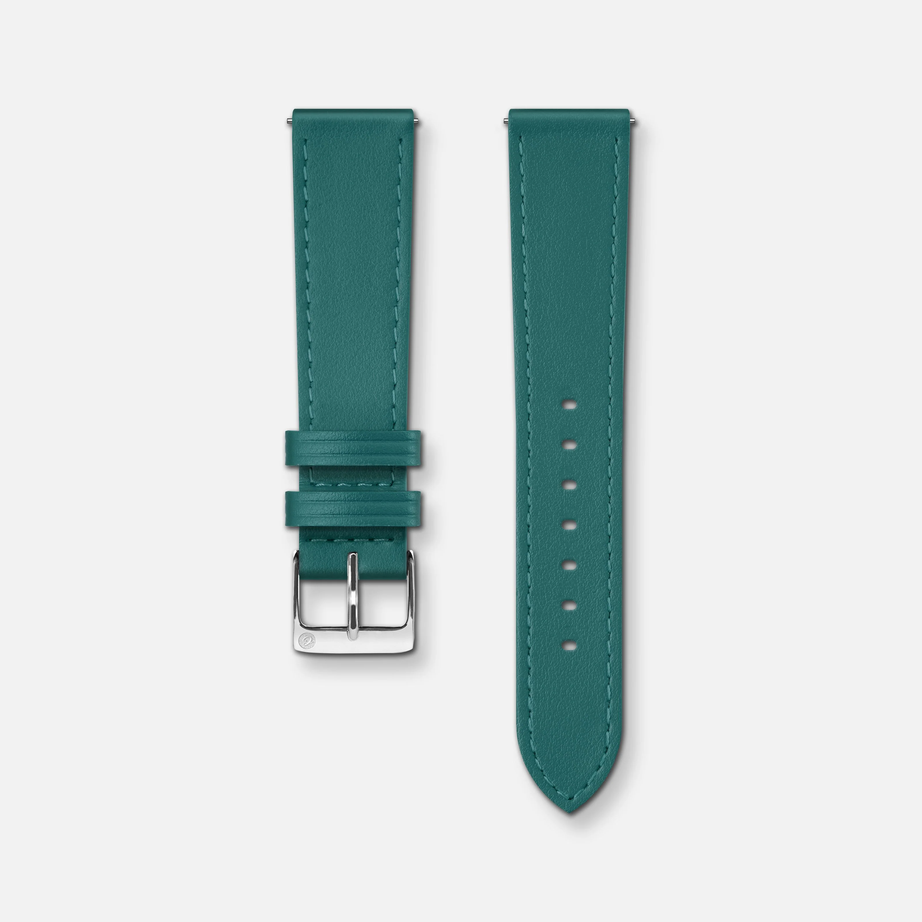Bracelet cuir paon 18mm - Image 3