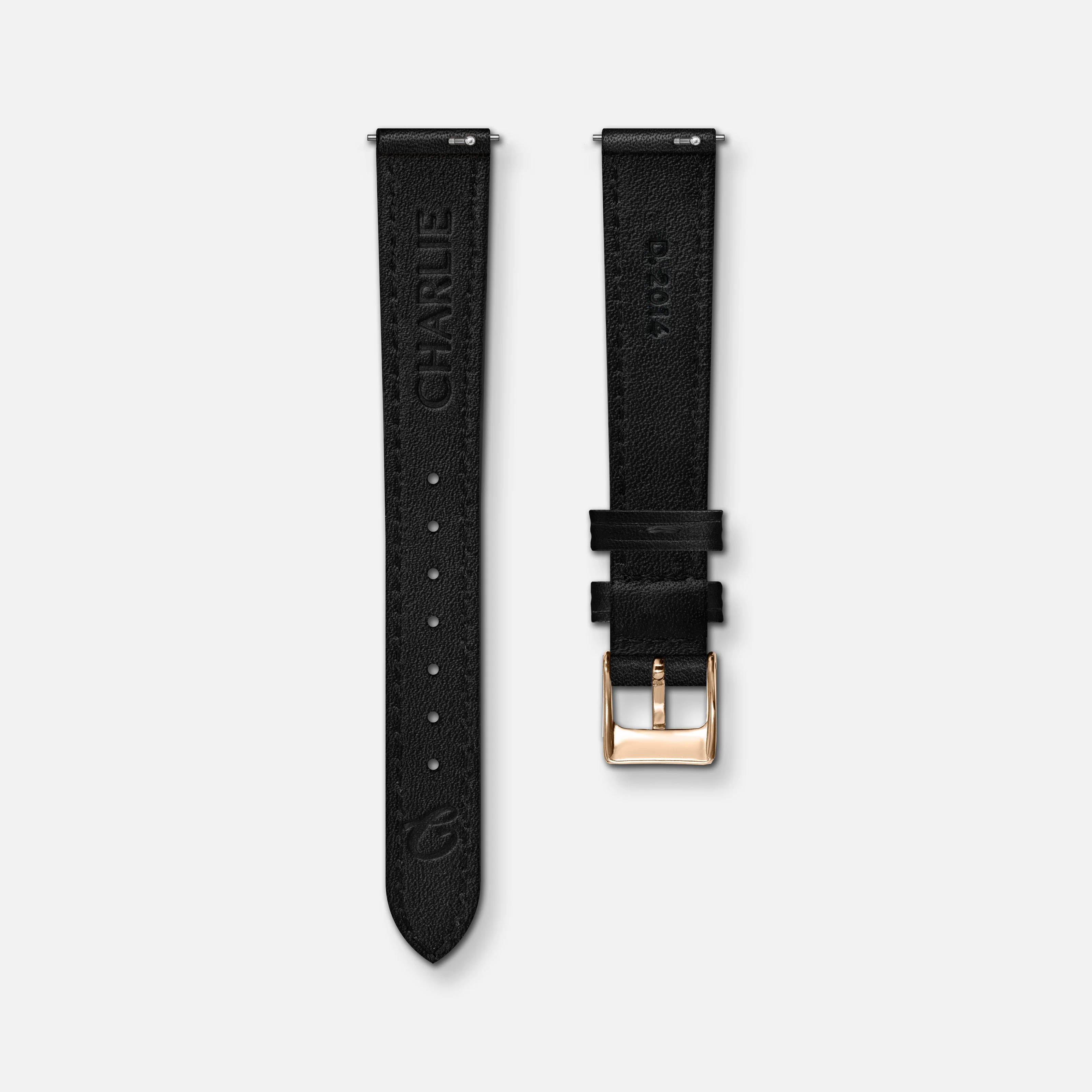 Bracelet cuir noir 14mm - Image 2