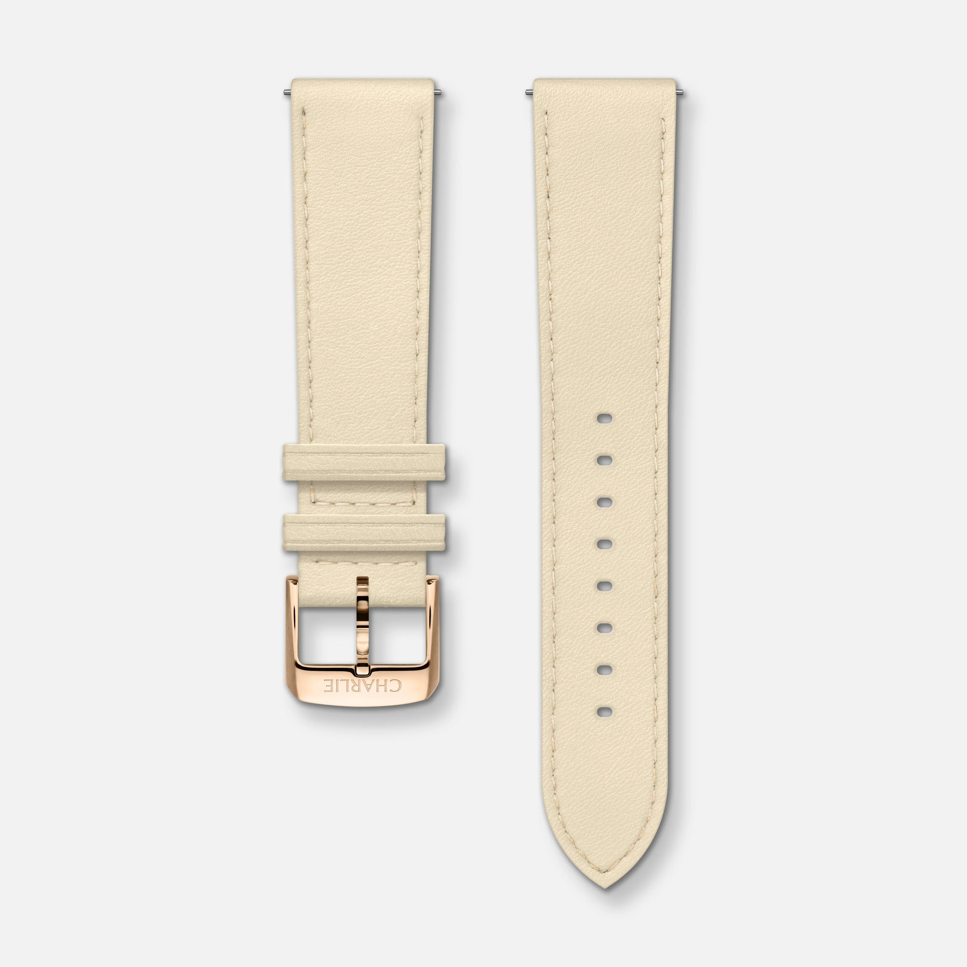 Bracelet cuir sable 20mm - Image 5