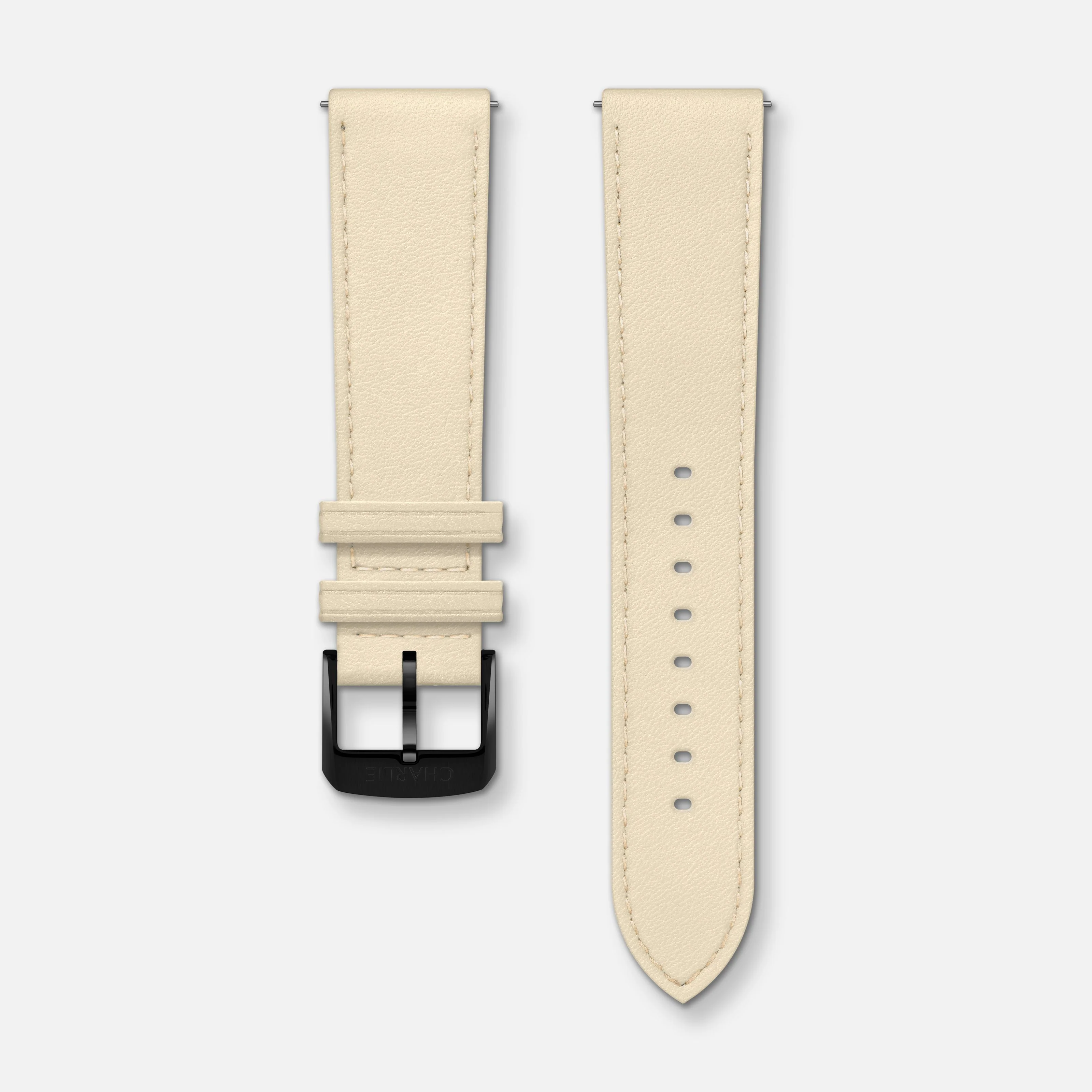 Bracelet cuir sable 20mm - Image 6