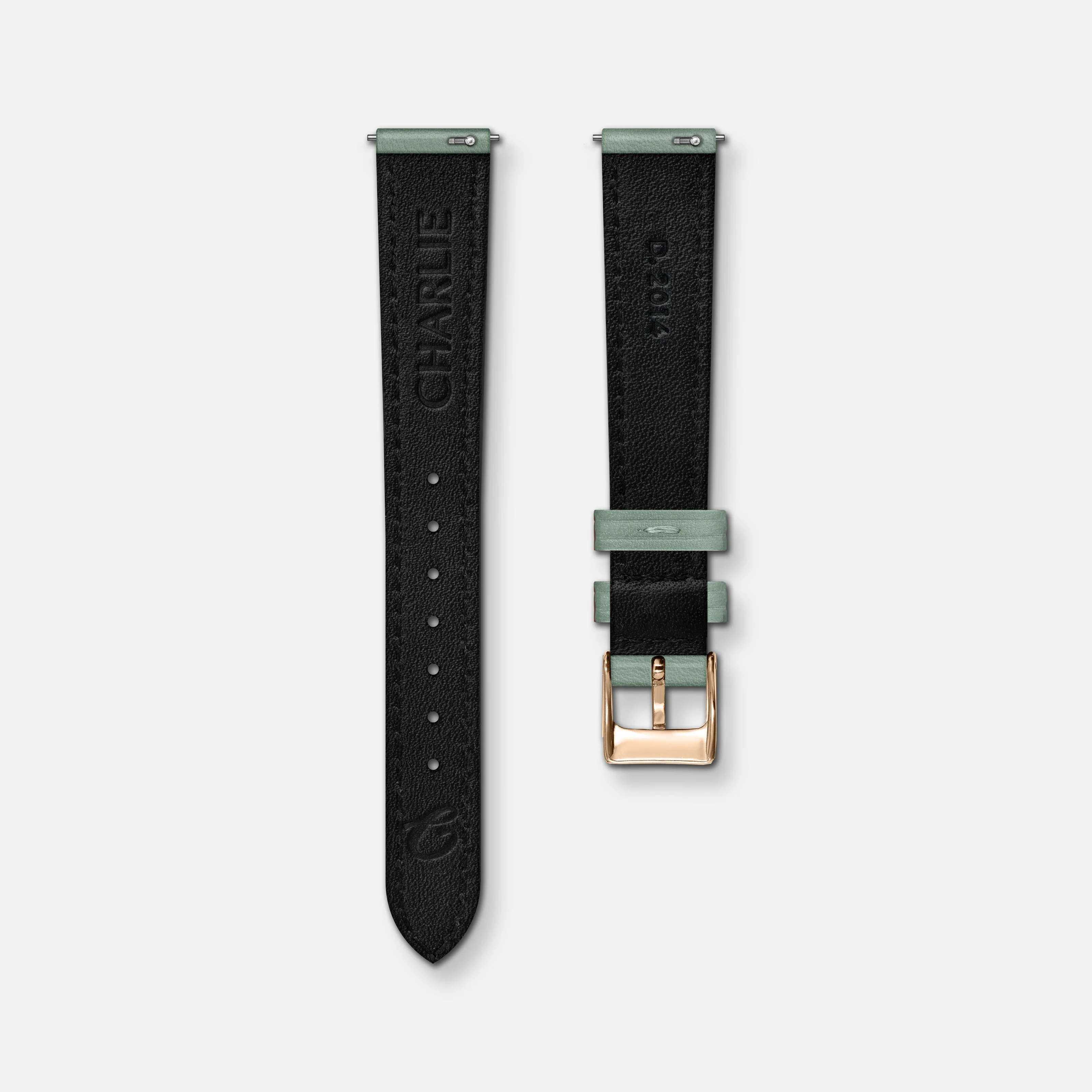 Bracelet cuir sauge 14mm - Image 3