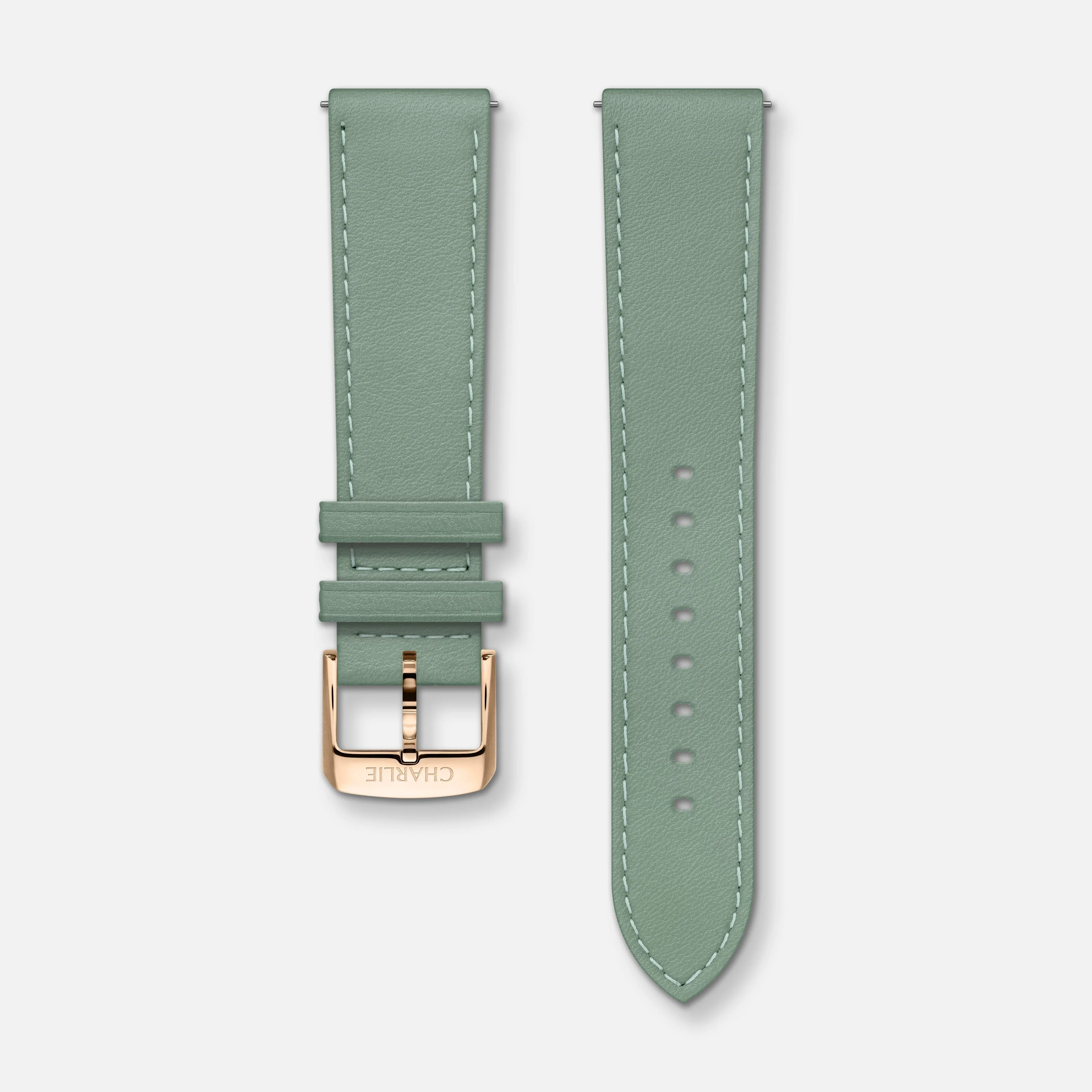 Bracelet cuir sauge 20mm - Image 3