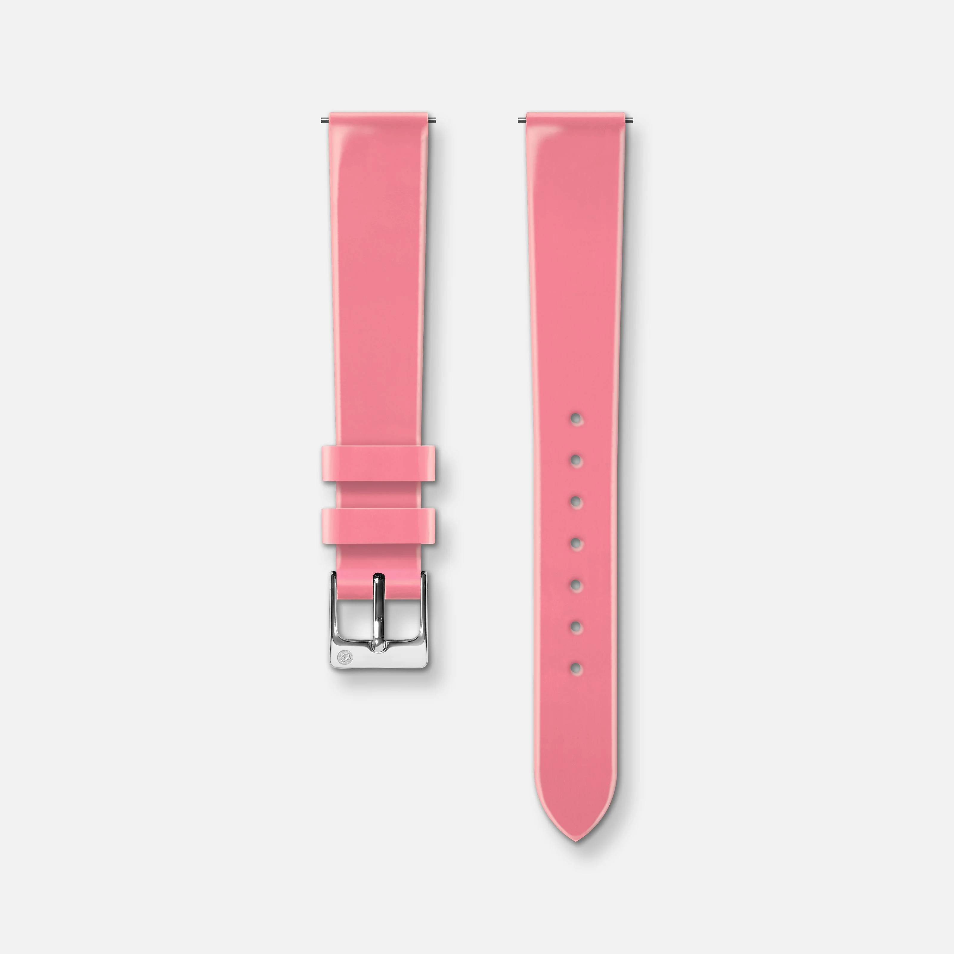 Bracelet cuir vernis rose 14mm - Image 3