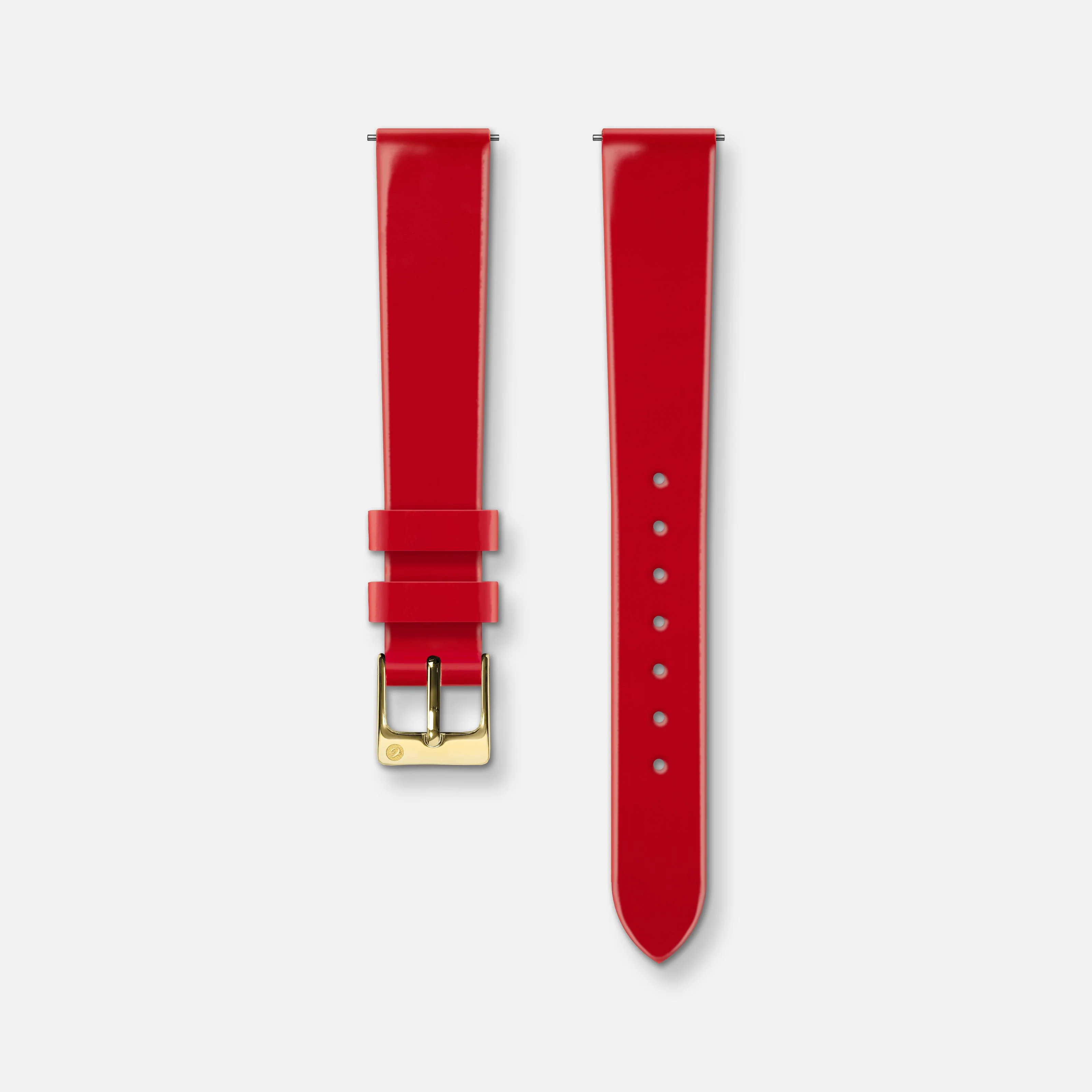 Bracelet cuir vernis rouge 14mm - Image 6