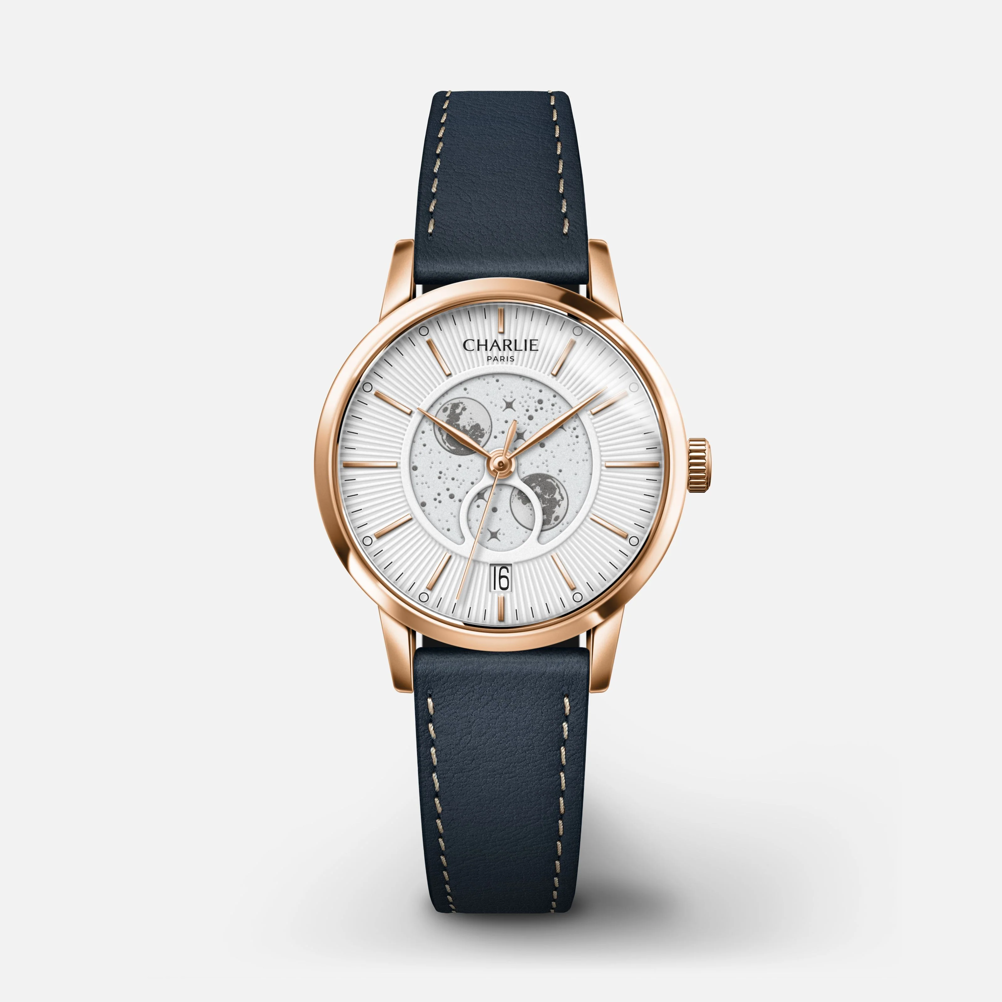 SULLY - Phase de Lune - Doré rose & Blanc - Image 7