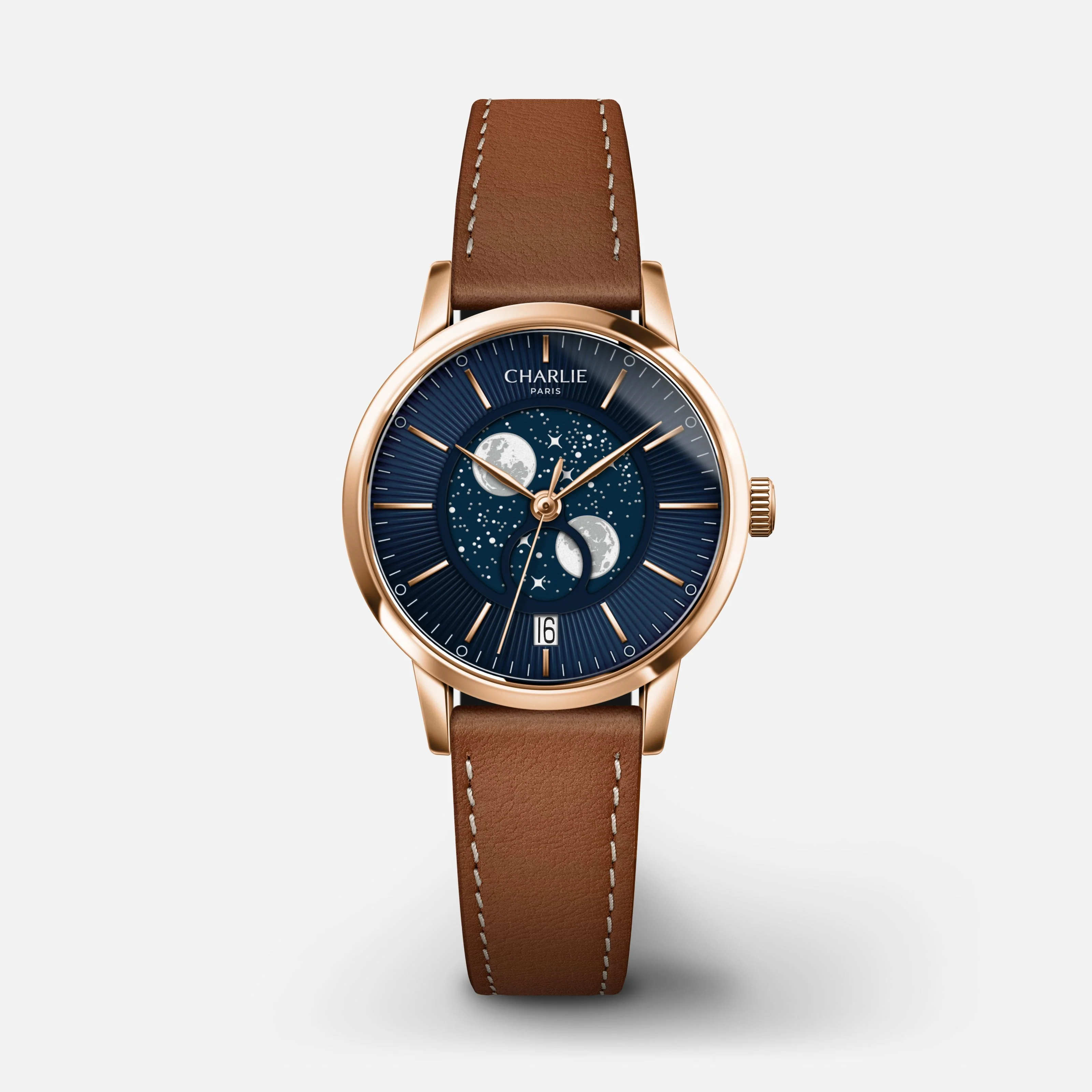 SULLY - Phase de Lune - Doré rose & Bleu - Image 12