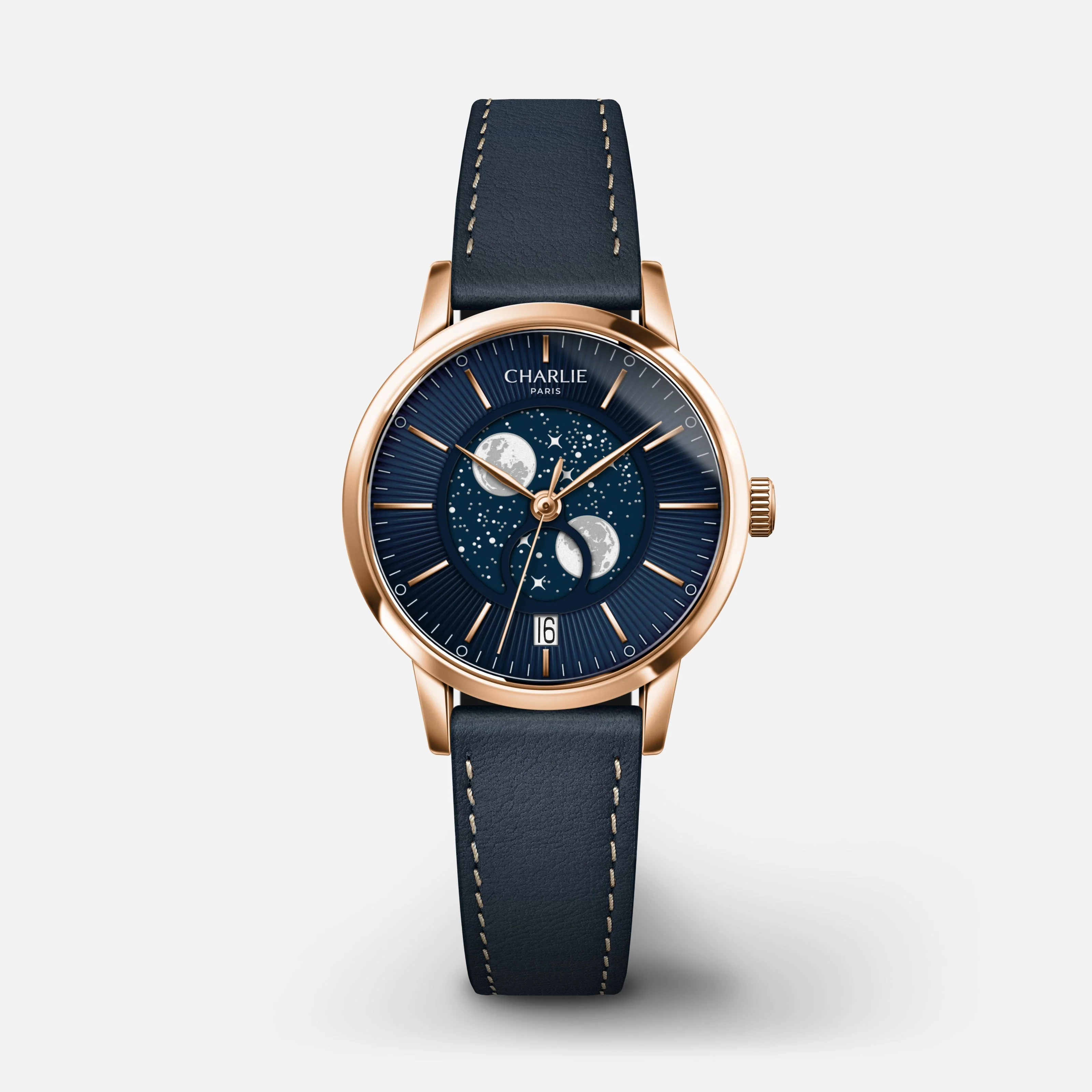 SULLY - Phase de Lune - Doré rose & Bleu - Image 11