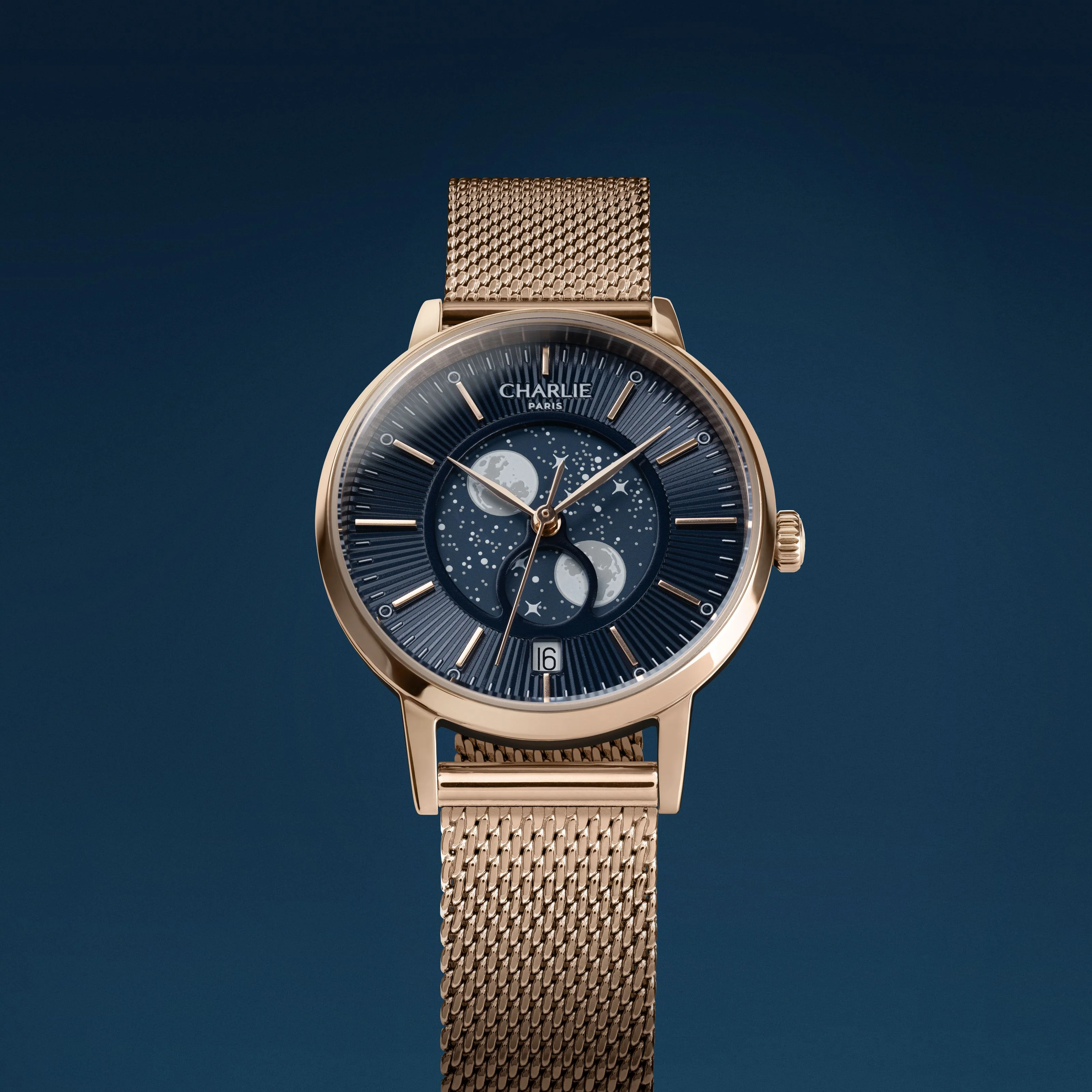 SULLY - Phase de Lune - Doré rose & Bleu - Image 9